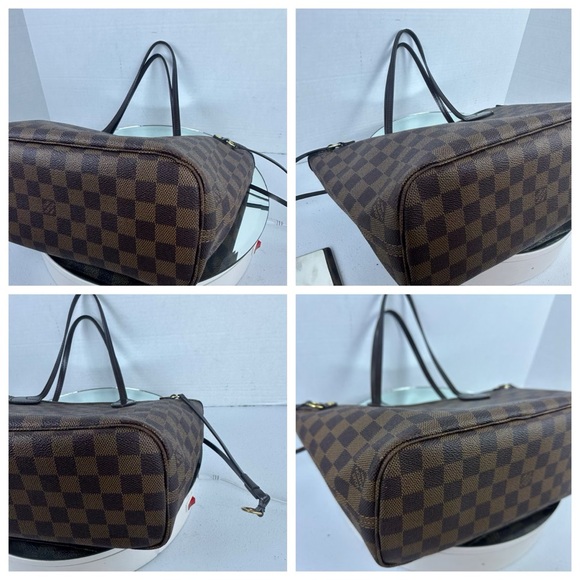 Louis Vuitton DAMIER EBENE MM NEVERFULL TOTE SHOULDER BAG - Picture 4 of 15